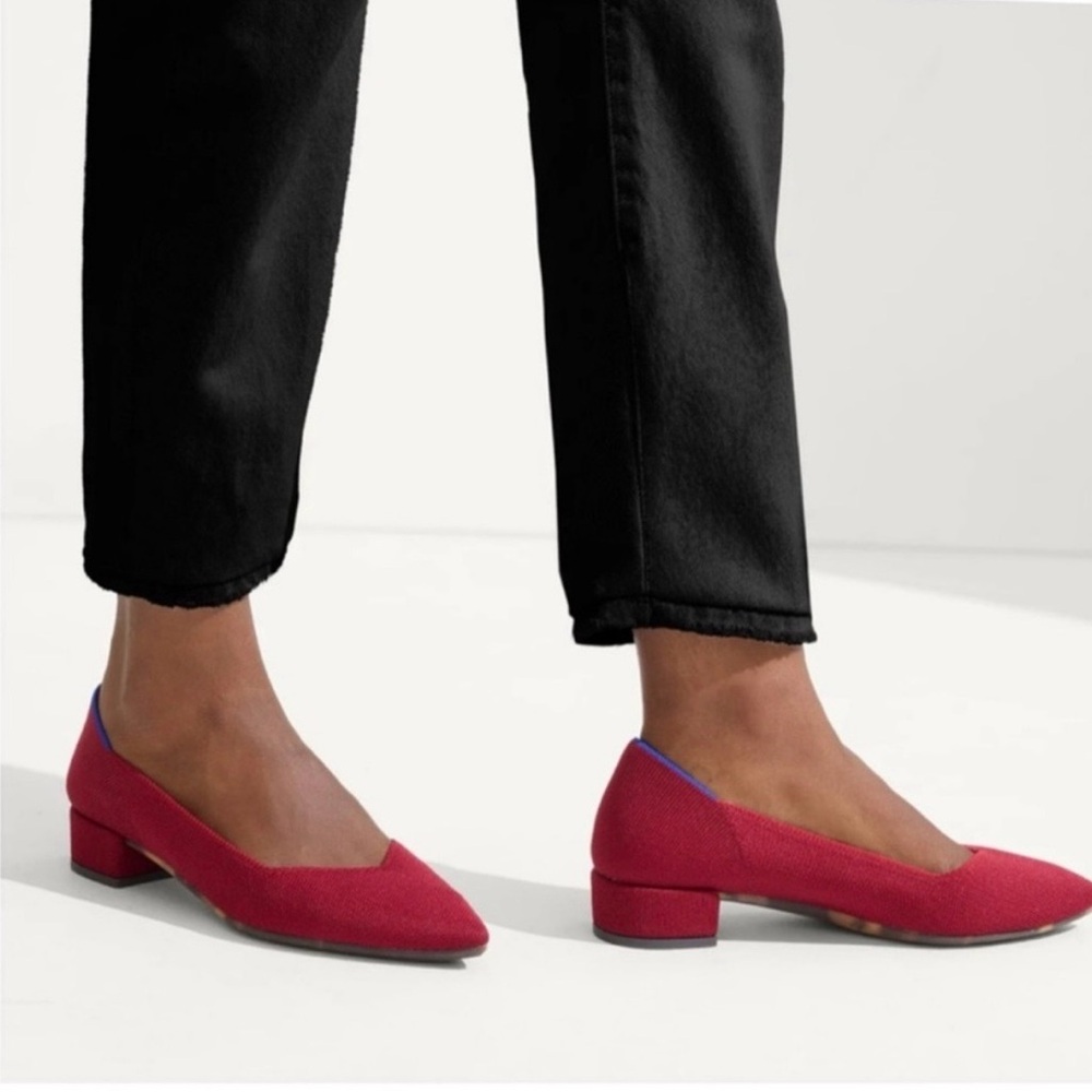 Rothy's Red in Love Insole Heels